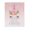 BUDGET Glitter Unicorn Baby Girl Shower Invitation