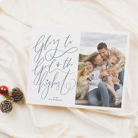 Budget Glory To God Christmas Holiday Photo