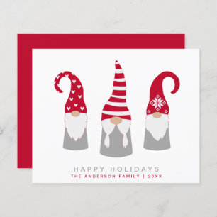 Budget Gnomes Scandinavian Christmas Holiday Card