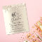 Budget Gold Glitter 60th Birthday Invitation