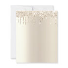 Budget Gold Glitter 75th Birthday Invitation