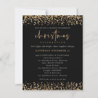 Budget Gold Glitter Christmas Progressive Party