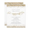 Budget Gold Glitter Heart Script Engagement Invite