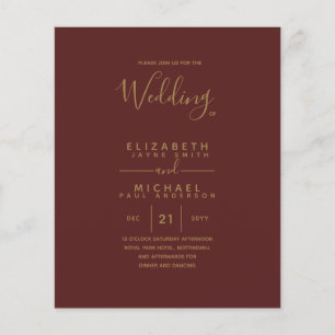 BUDGET Gold Text Monochrome Double-Sided Elegant Flyer