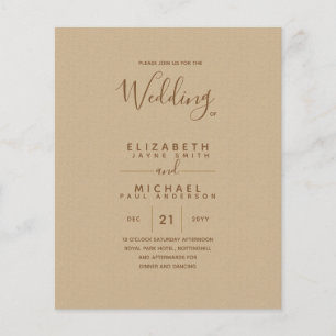 BUDGET Gold Text Monochrome Double-Sided Elegant Flyer
