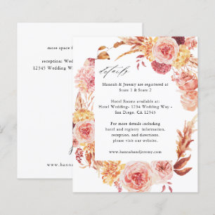 Budget Golden Burgundy & Blush Pink Floral Details