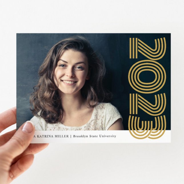 Budget Grad Year Photo Graduation Announcement (Creator Uploaded)