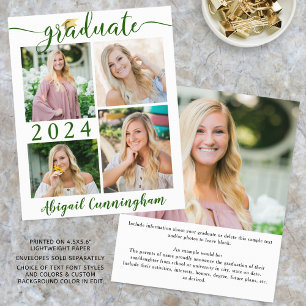 Budget Graduate Announcement Green Script