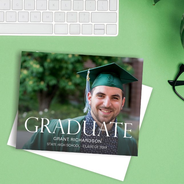 Budget Graduate Photo Graduation Announcement (Creator Uploaded)