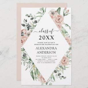 Budget Graduation 2022 Dusty Pink Floral