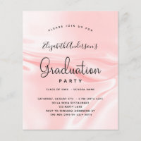 Budget graduation party blush pink satin silk