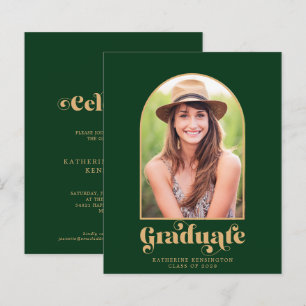 Budget Green Gold Arch Photo Graduation Party