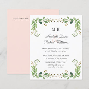 BUDGET Green leaves Summer Spring Garden wedding