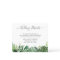 Budget Greenery Tropical Palm Wedding Details Card