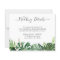 Budget Greenery Tropical Palm Wedding Details Card