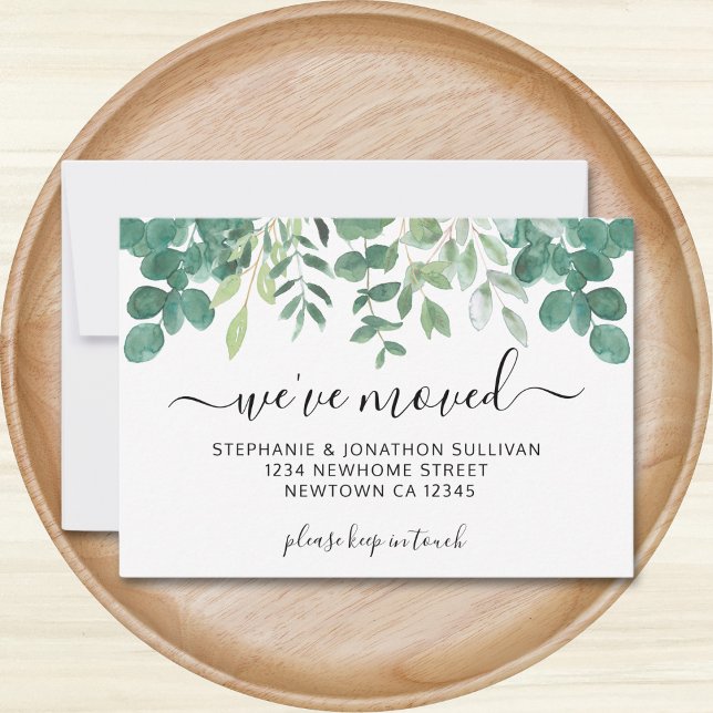 Budget Greenery We've Moved Announcement (Creator Uploaded)