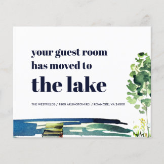 Budget Guest Room Has Moved New Address Card