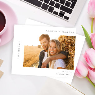 Budget H MOD 2 Simple Photo Save the Date