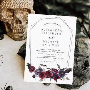 Budget Halloween Autumn Fall Burgundy Wedding