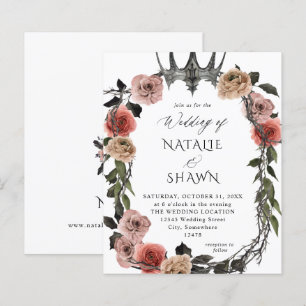 Budget Halloween Crown Pink & Black Floral