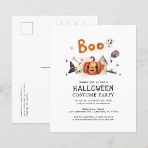 Budget Halloween Pumpkin Costume Party Invitation
