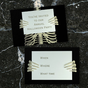 Budget Halloween Skeleton Party Invites 100 Pack