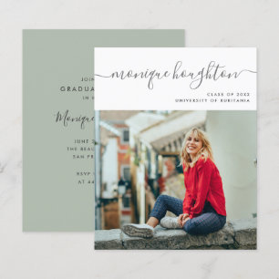 Budget Handwritten Name Photo Graduation Party