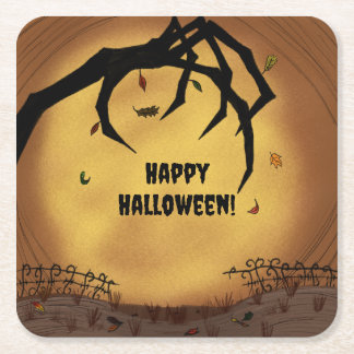 Budget Happy Halloween Claw Square Paper Coaster
