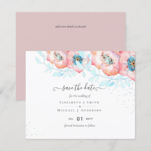 BUDGET Hellebore Turquoise Peach Floral Wedding