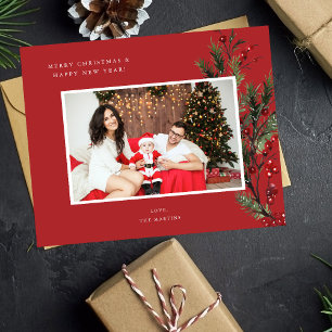 Budget Holly Berry H Photo Holiday or Christmas R Flyer