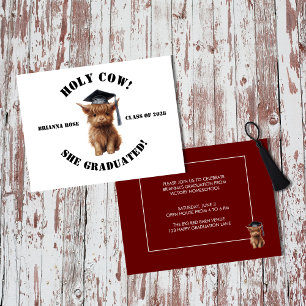 Budget Holy Cow! Homeschool Graduation Invitation
