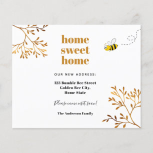 Budget home sweet home modern moving announcement