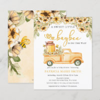 Budget Honeybee Baby Shower Invitations