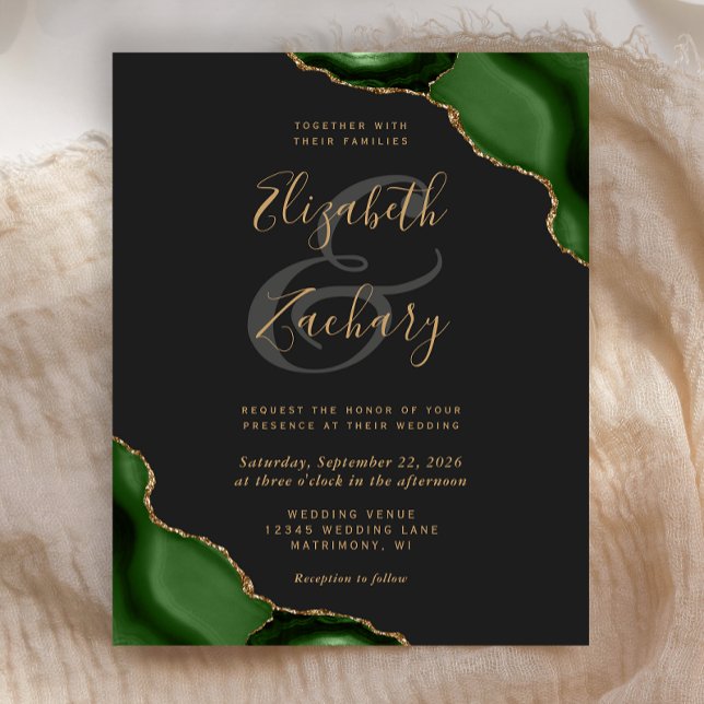 Budget Hunter Green Agate Corners Dark Wedding (Creator Uploaded)