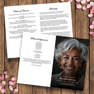 Budget In Loving Memory Photo Funeral Program