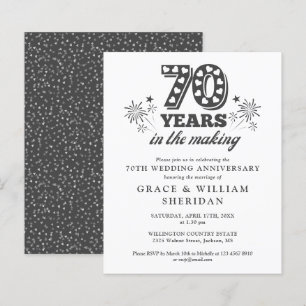 Budget In The Making 70th Anniversary Invitation