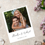 Budget Instant Photo 2 Save the Date - White Flyer<br><div class="desc">******* MATTE PAPER IS THIN. UPGRADE FOR A THICKER PAPER. NO ENVELOPES INCLUDED. FOR CARD STOCK, THICKER CARDS, CHECK OUT THE LINK BELOW. CARD STOCK, THICKER CARDS HAVE AN OPTION FOR ENVELOPES OR INCLUDES THEM******** No envelopes, paper flyer version. Save money on formal invitations with this paper invitation. Get your...</div>