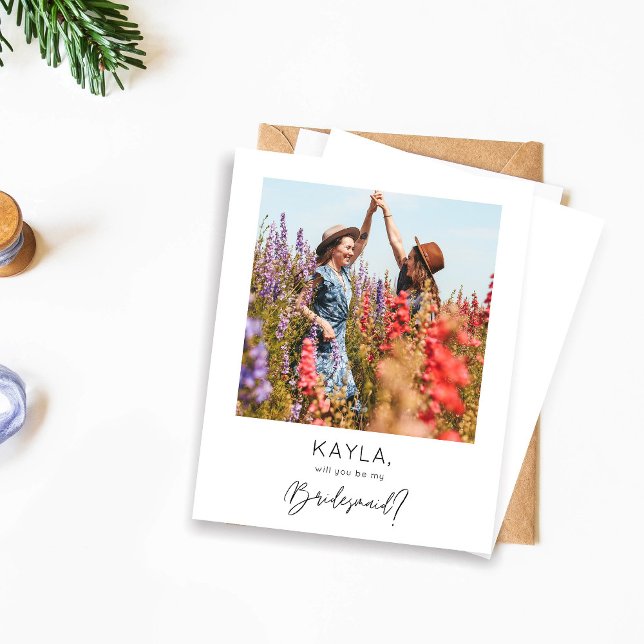 Budget Instant Photo Be My Bridesmaid Proposal (Creator Uploaded)