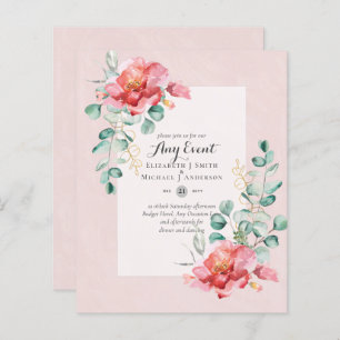 BUDGET INVITATIONS - ANY EVENT - Double Sided