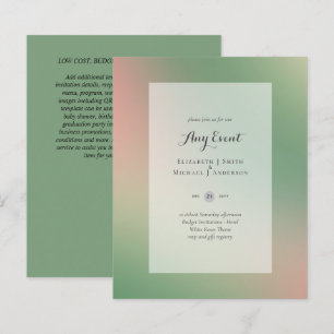 BUDGET INVITATIONS - ANY EVENT - GreenAbstract
