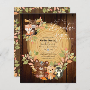 BUDGET It's A Boy WOODLAND ANIMALS Baby Shower