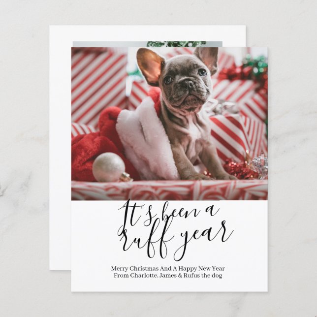 BUDGET It's Been a Ruff Year Dog Christmas (Front/Back)