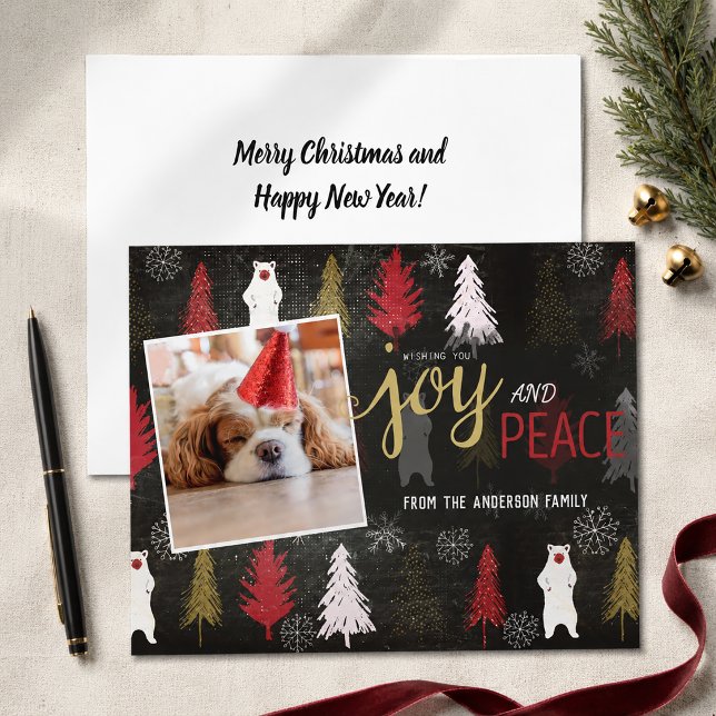 Budget Joy and Peace Photo Christmas (Joy and Peace Photo Christmas Card)