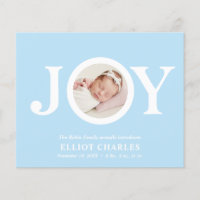 BUDGET Joy Blue CHIC Photo Baby First Christmas 