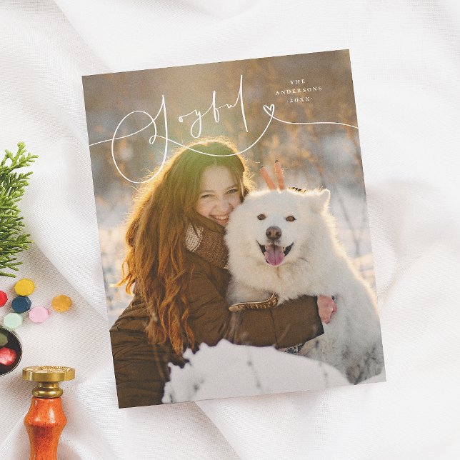 Budget Joyful Flourish 1 Photo Christmas Holiday (Creator Uploaded)