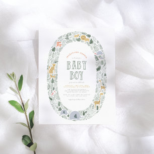 Budget Jungle Safari Animals Baby Boy Baby Shower