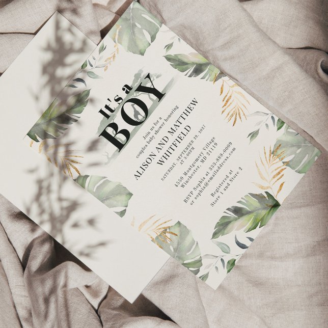 Budget Jungle Safari Giraffe Baby Shower Invite (Creator Uploaded)