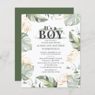 Budget Jungle Safari Giraffe Botanical Baby Shower
