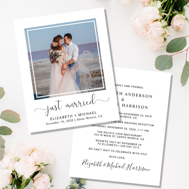 Budget Just Married Wedding Reception Photo (Creator Uploaded)