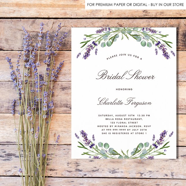 Budget lavender eucalyptus bridal shower (Creator Uploaded)